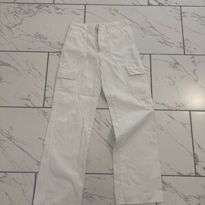 Zara Women's White Cargo Pants